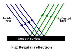 Regular reflection of light